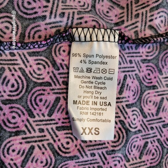 LulaRoe Maxi Skirt XXS Geometric Vibrant Colorful Retro Boho Art To Wear NWT - Picture 6 of 10